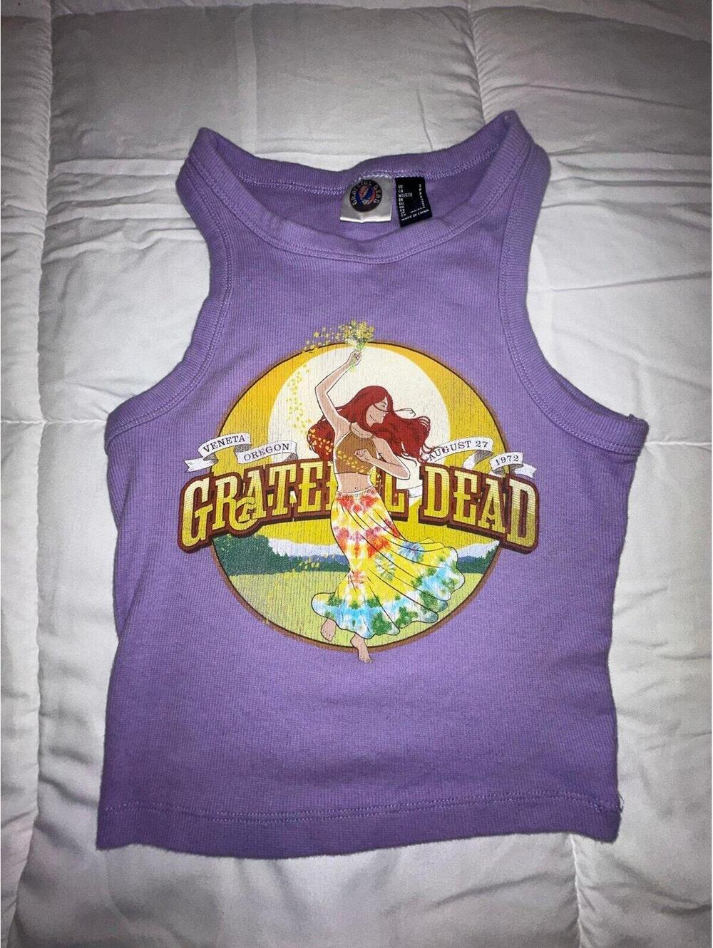 Grateful Dead Women’s Cropped Tank Top Size Small
